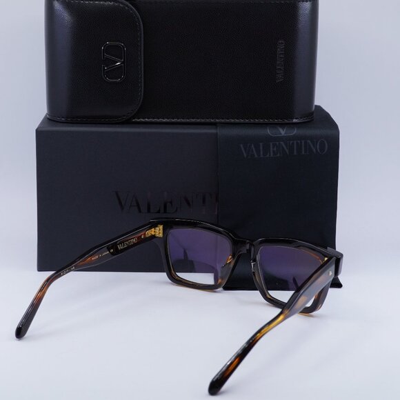 Valentino V-ESSENTIAL I VLX-121B Square Eyeglasses - Brown Swirl 51mm - Picture 5 of 10